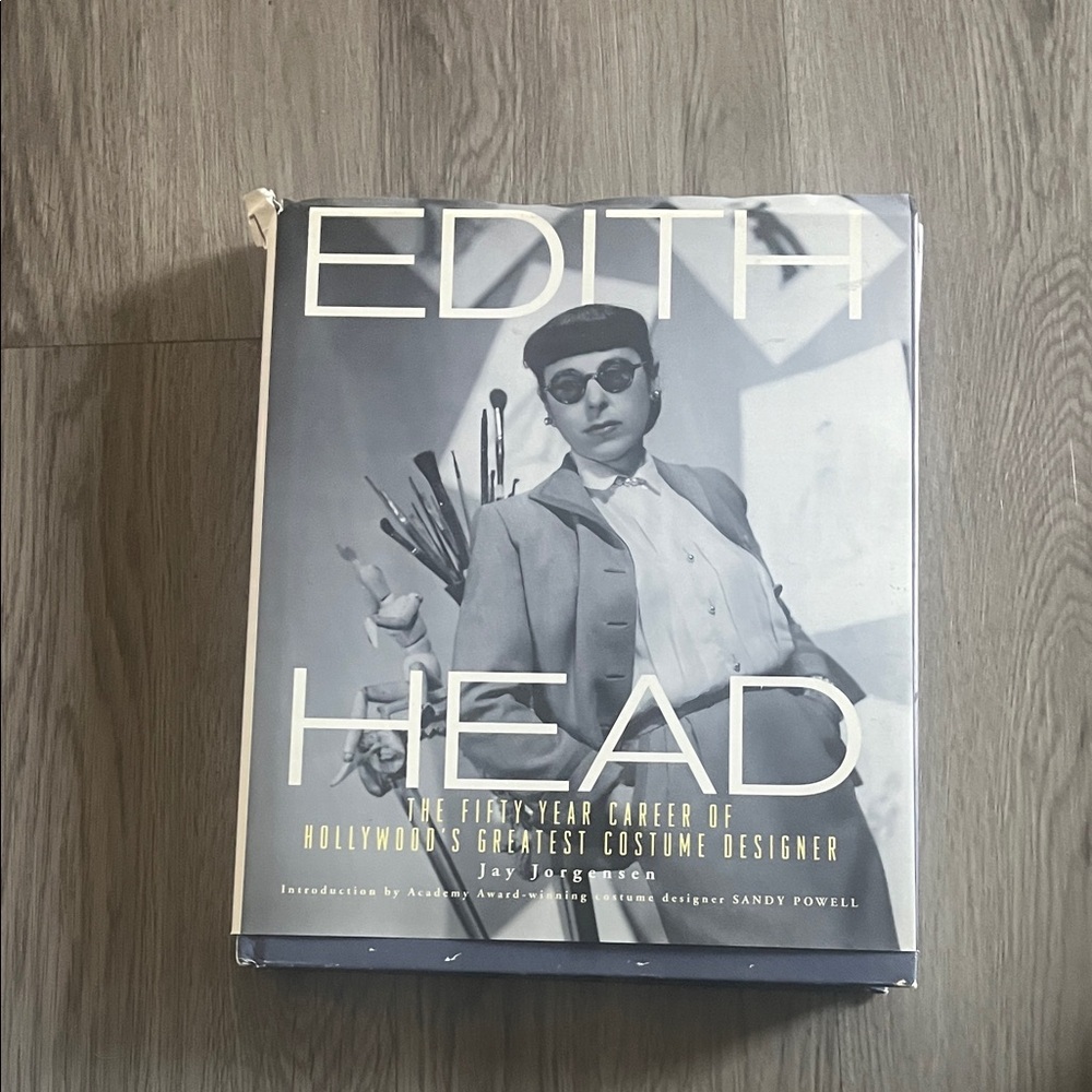 Edith Head Book a little ripped on cover of book!coffee table book vintage!!!
